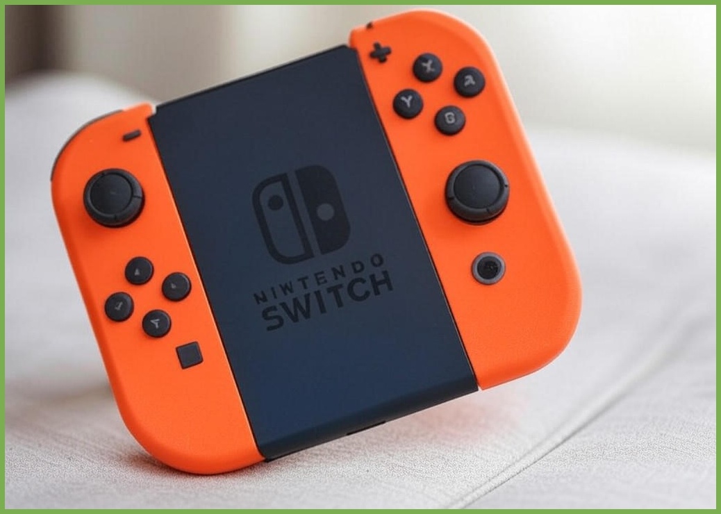 이이네 Switch/Switch 2 조이콘 슈팅건 그립 스위치 슈팅건 조이콘 핸들 그립 닌텐도 스위치2 게임 슈팅건, 1세트, 오렌지&블루, L1142 - 이미지 1