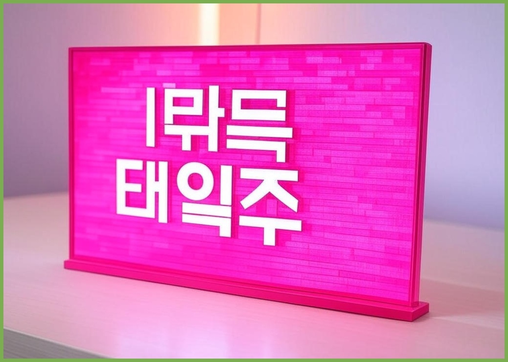 디붐 타임즈 게이트 픽셀아트 데스크보드 디스플레이, 펑크 핑크, 단일상품