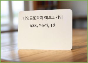 [마인드플레이 애스크 카드]...