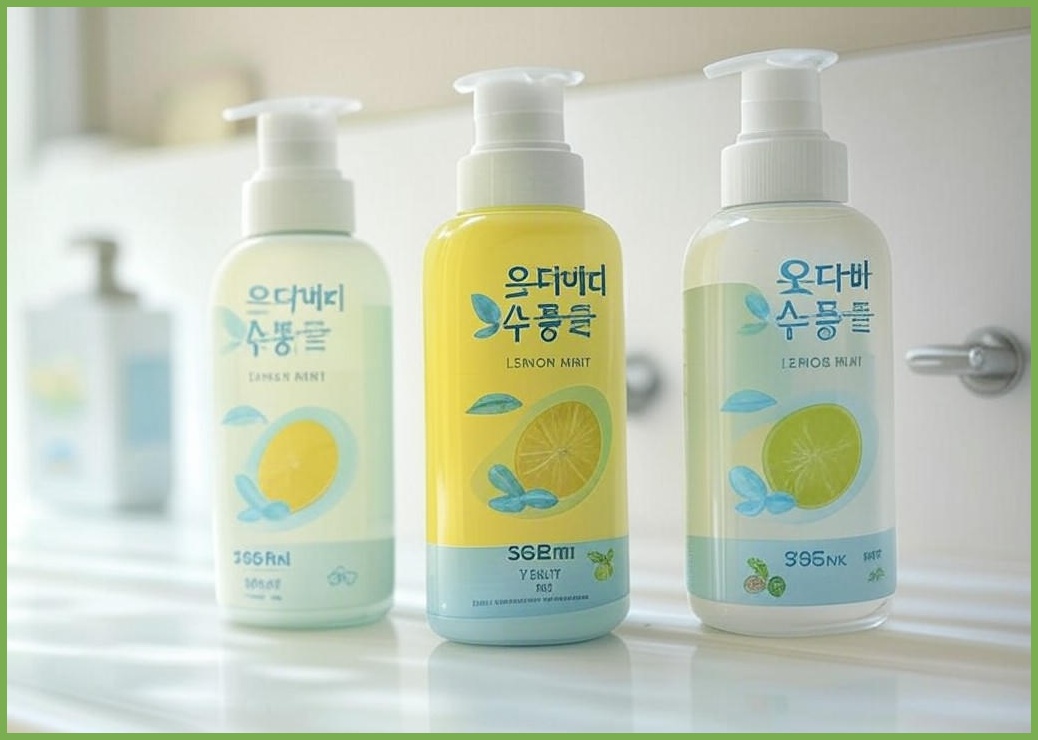 온더바디 코튼풋 발을 씻자 풋샴푸 레몬민트향, 3개, 385ml