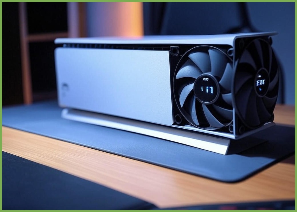 이이네 PS5 PRO 전용 쿨링 팬 스마트 온도 제어 냉가팬 2단 팬 속도 조절 가능 발열 플스5 프로 쿨러 디지털&디스크 버전에 호한, 1개, PS5 Pro용, L1108 - 이미지 1